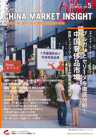 月刊会報誌『中国消費洞察』2013年5＆6月号 (vol. 5)