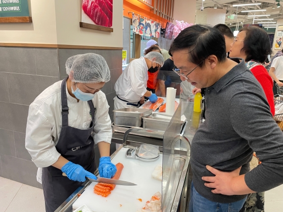 中国の日本食市場発展の方向性②〜中国産素材の採用：サーモンが高い人気